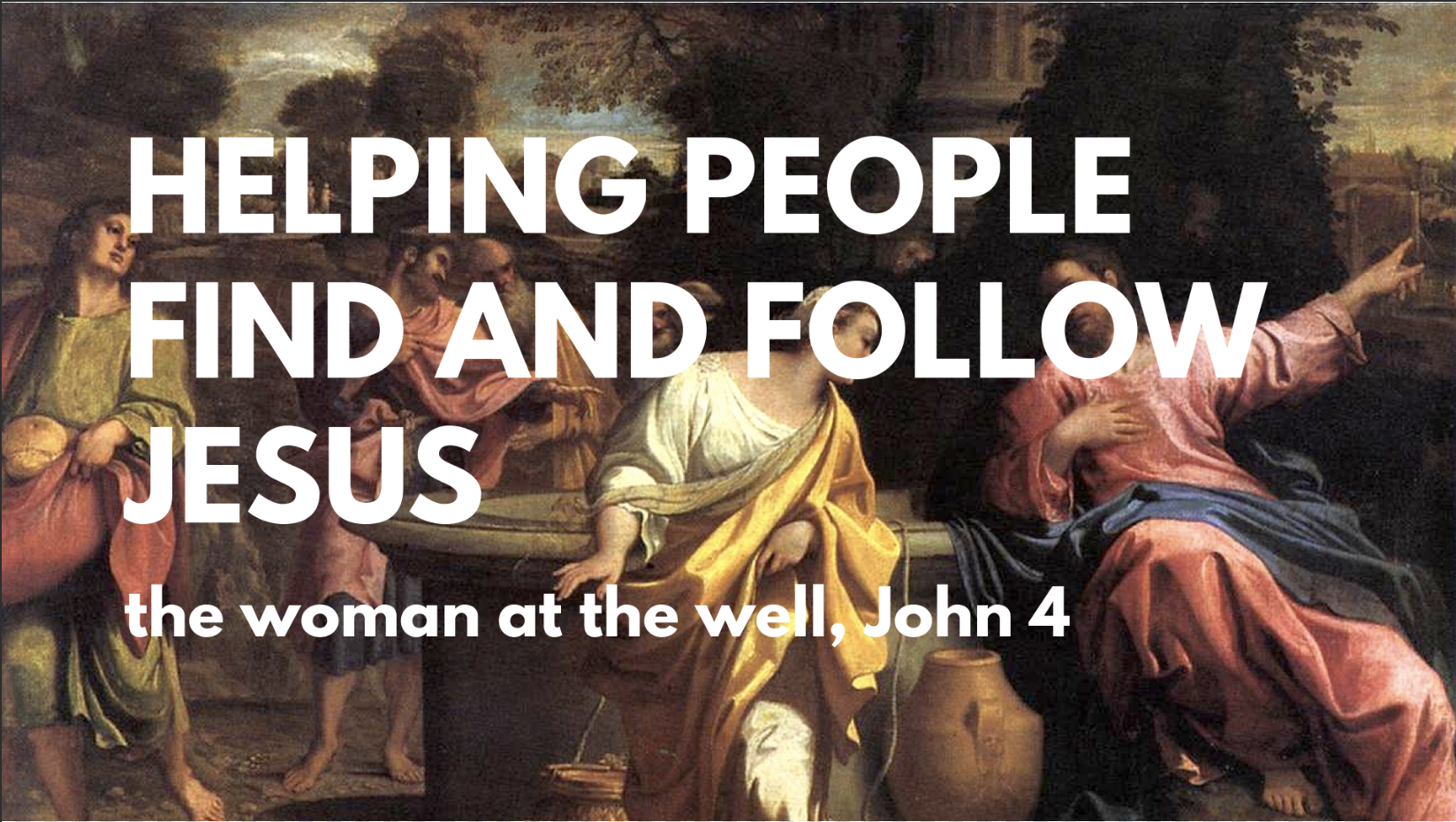 people following jesus